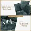 CAVINAS High Back Bean Bag Chair, Lazy Sofa Lounger with Three Pillows for Adults and Kids, Single Sofa Chair, Indoor & Outdoor, Emerald - 3 of 4