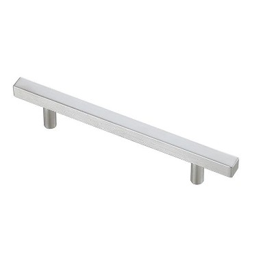 Brushed Nickel Modern Bar Pull with Mounting Hardware