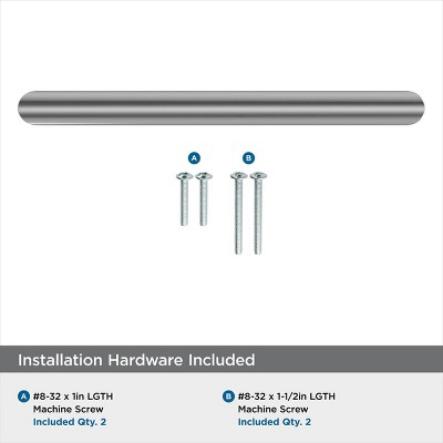 Polished Chrome Modern Industrial Cabinet Bar Pull