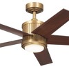 Kichler Lighting Brahm 1 - Light Ceiling Fan in  Natural Brass - 2 of 4