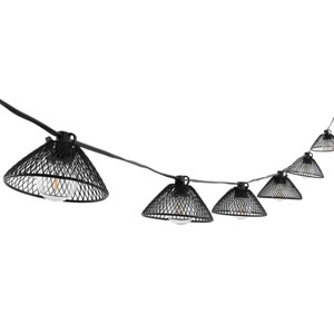 Junia Led Outdoor String Light - Black - Safavieh.. - 1 of 4