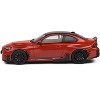 2023 BMW M2 M Performance Toronto Red Metallic with Black Top 1/43 Diecast Model Car by Solido - 2 of 4