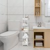 MaseiKar 5-Tier Storage Cart Organizer Rolling Utility Cart, Mobile Shelving Unit Slide Out Storage Shelves for Kitchen Living Room Bathroom - 4 of 4