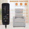 FONTOI Accent Chair, Manual Recliner Chair Winback Single Sofa, Massage and Heating, Casual Chair For Living Room, Gray, 27.1"*34.2"*38.5" - 4 of 4
