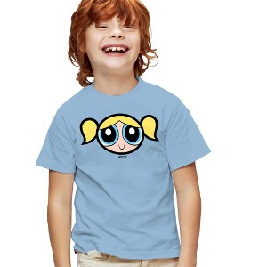 Boys' Short Sleeve the Powerpuff Girls Bubbles Face T-Shirt - 1 of 4