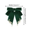 INSPIRE CHIC Women's Ribbon Bow Ties Velvet Solid Color Rhinestone Wings Bow Brooch - 2 of 4
