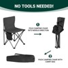 Karl Home 4 Pack Steel Portable Camping Chairs With Carrying Bags - 4 of 4
