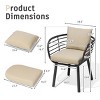Crestlive Products Aluminum Patio Dining Chairs Outdoor Dining Armchair With Sunbrella - 2 of 4