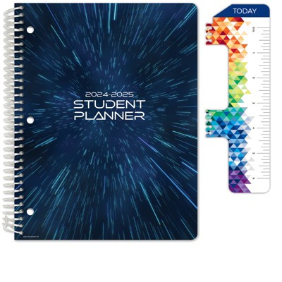 Global Datebooks Secondary Student Planner AY 2024-2025 - Block Style - 8.5"x11" (Galaxy)