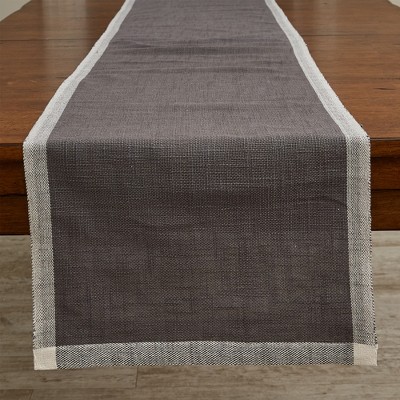 Split P Parker Solid Table Runner - 72"L - Slate