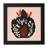 12" x 12" Oris Eddu Black Lives Matter Framed Wall Art Pink - Deny Designs - 4 of 4