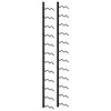 vidaXL Wall-mounted Wine Rack for 24 Bottles Black Iron - 2 of 4