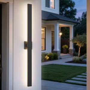LamQee Long Outdoor Wall Lights Modern Exterior Lighting Fixtures for House LED Linear Outdoor Wall Sconce Outside Wall Mount Lighting - 1 of 4