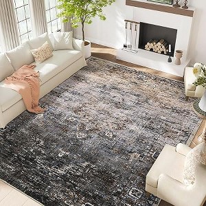 Area Rugs, Large Rugs for Living Room Ombre Vintage Distressed Bedroom Rug, Soft Non Slip Area Rug for Room - 1 of 4
