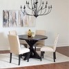 NicBex Round Dining Room Table Set for 4 Morden Dining Room Table with Wooden Tabletop and 4 Upholstered Chairs for Kitchen - 4 of 4