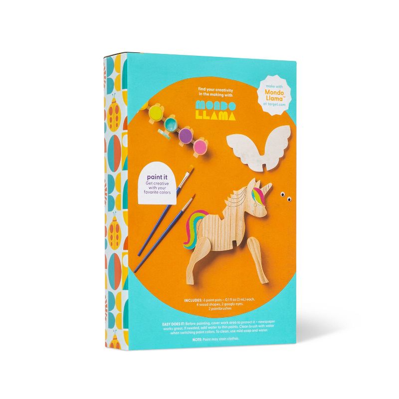 Paint-Your-Own Unicorn Wood Craft Kit - Mondo Llama&#8482;, 4 of 6