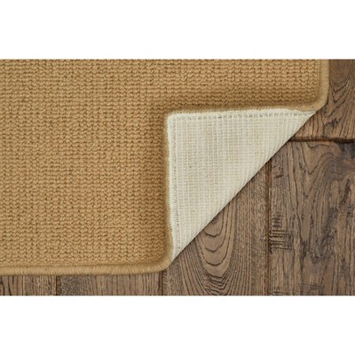 1'9"x2'10" Rhodes Wool Accent Rug Beige - Linon: Farmhouse Style, Low Pile, Indoor, Solid Pattern, Tufted Wool Rug