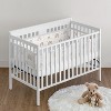 Sweet Jojo Designs + BreathableBaby Breathable Mesh Crib Liner Girl Boho Rainbow Pink Gold and Taupe - 2 of 4