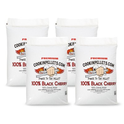 CookinPellets Black Cherry Smoker Smoking Hardwood Wood Pellets, 40 Pound Bag (4 Pack)