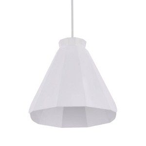 Milbro Midcentury Modern Pendant Lamp White (Lamp Only) - Aiden Lane