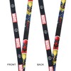 Deadpool & Wolverine Combined Mask 22” Black Lanyard With ID Sleeve - 3 of 4
