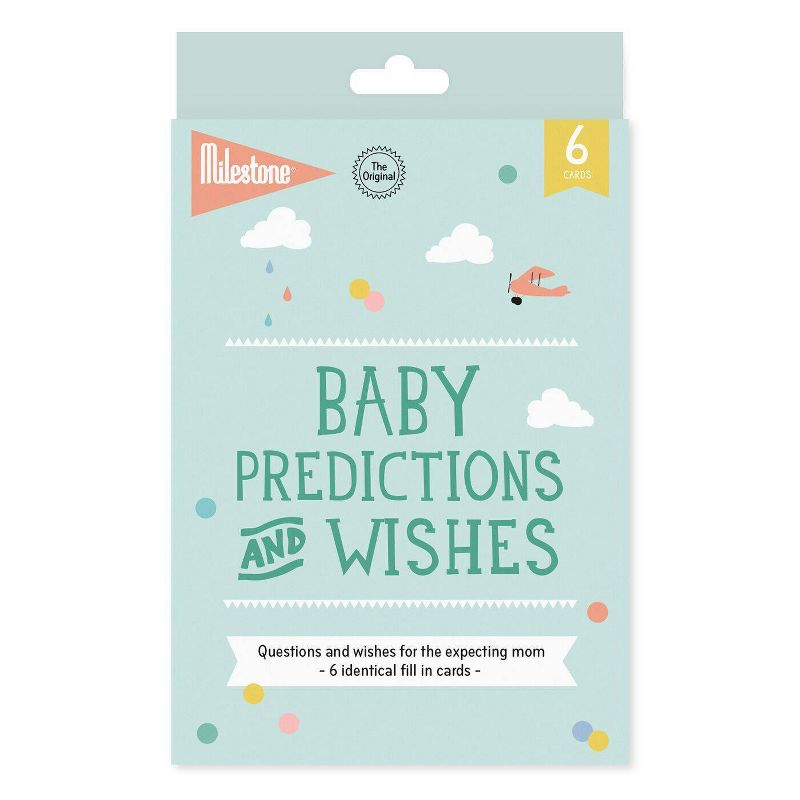 Milestone Baby Shower Predictions and Wishes Cards - 6pc, 2 of 5