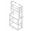 Vynxaria Multi-Tier Baker’s Rack Spacious Storage/Display, Sturdy Particle Board, Adjustable Shelves, Sleek Design, Easy Assembly - 2 of 4