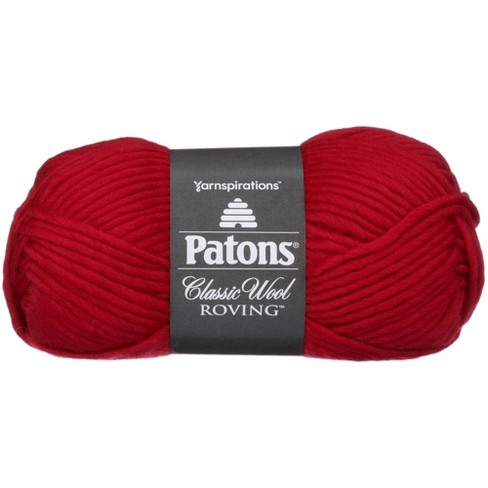 Cherry Red - 4 ply Aran weight Domestic Wool