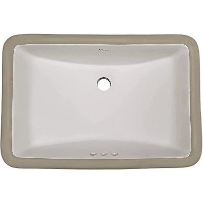 ALFI Isabella Plus Collection 21 inch Rectangular Undermount basin with overflow and rear center drain