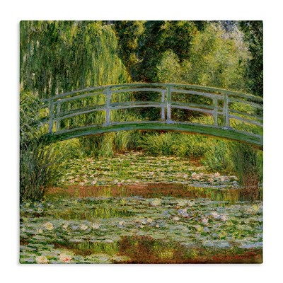 Stupell Industries Water Lily Pond Monet Classic Painting, 24" x 24"