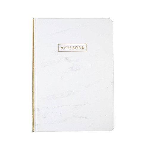 Lined Journal 5&quot;x 7.25&quot; Marble With Gold Foil - Designworks Ink 