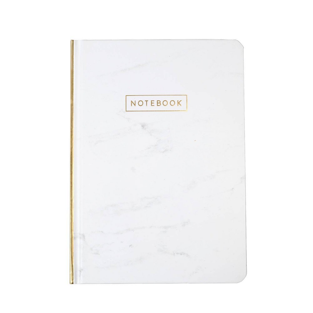 Photos - Notebook Lined Journal 5"x 7.25" Marble with Gold Foil - DesignWorks Ink