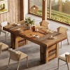 Tribesigns 63'' Farmhouse Dining Table for 6, Rectangle Wooden Kitchen Table, Large Dining Room Furniture for Family Meals, Banquets - 4 of 4