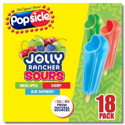 Popsicle Jolly Rancher Sours Frozen Ice Pop - 29.7 fl oz/18ct