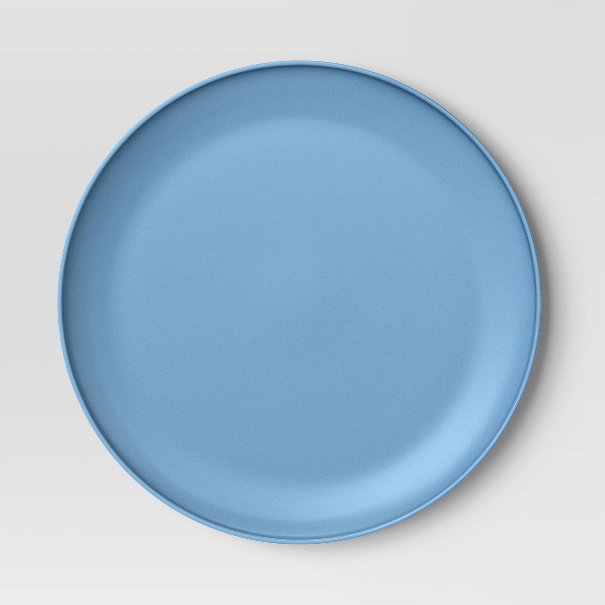 10.5" Plastic Dinner Plate Blue - Room Essentials™