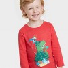 Toddler Boys' T-Rex Christmas Tree Long Sleeve Graphic T-Shirt - Cat & Jack™ Red - image 2 of 3