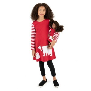 Leveret Girl and Doll Matching Cotton Dress - Animal Prints - 1 of 4