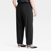 Women's High-Rise Satin Side Striped Straight Trousers - A New Day™ - 2 of 3