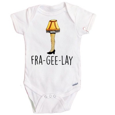 Christmas Leg Lamp Onesie® Baby Boy Girl Clothes Infant Bodysuit Funny Cute Story GS1