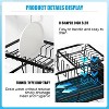 Attop 2-Tier Detachable Large Capacity Dish Drainer Organizerfor Kitchen Counter,  Dish Racks with Utensil Holder, Black - 2 of 4