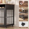 39.4" Dog Crate for Medium & Large Breed, Dog Kennel Furniture, Wooden End Table Pet Cage - 4 of 4