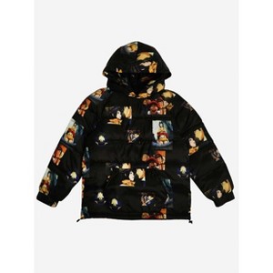 Cowboy Bebop Repeat Screenshots Long Sleeve Black Puffer Hoodie - 1 of 3