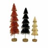 Bethany Lowe 9.0 Inch Halloween Layered Bottle Brush Trees Wooden Base Layers Tipped In Glitter Bottle Brush Trees - 2 of 3