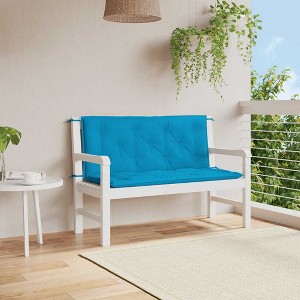 vidaXL Garden Bench Cushion Set of 2 Light blue - 1 of 4