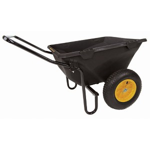 Polar Trailer Cub Cart, Heavy-Duty Utility Wheelbarrow Wagon with Durable Polyethylene Tub, 400 lbs Capacity, All-Steel Frame, Easy Hauling, 15" Tires - 1 of 4