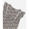 Girls Small Printed Floral Romper - Deux par Deux - 3 of 3