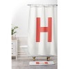Deny Designs April Lane Art Block Monogram Shower Curtain - 3 of 3