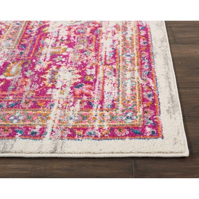 Regal Faux-Faded Ivory and Blue XXXL Traditional Area Rug