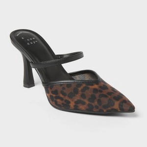 Women’s Sonia Heels with Memory Foam Insole – A New Day™ Light Brown - 1 of 4
