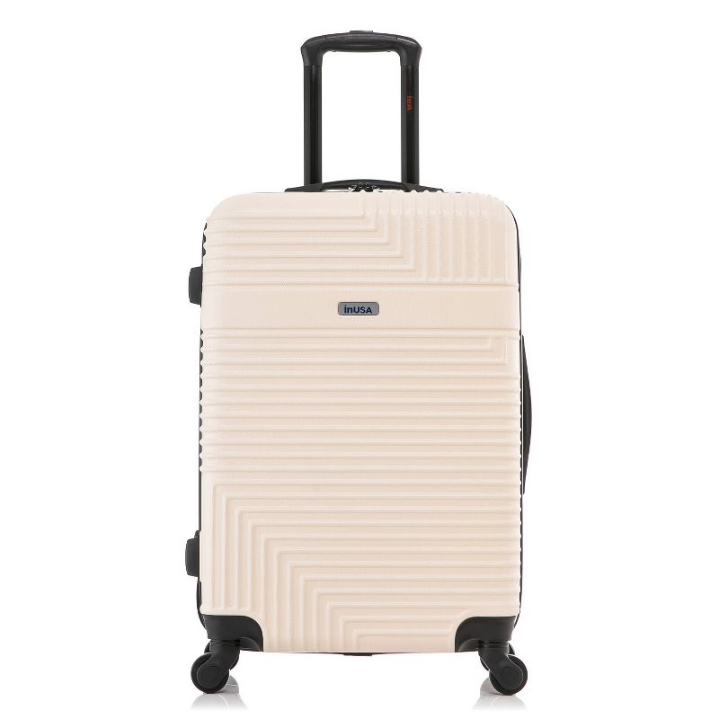 InUSA Resilience Lightweight Hardside Medium Checked Spinner Suitcase, 3 of 10